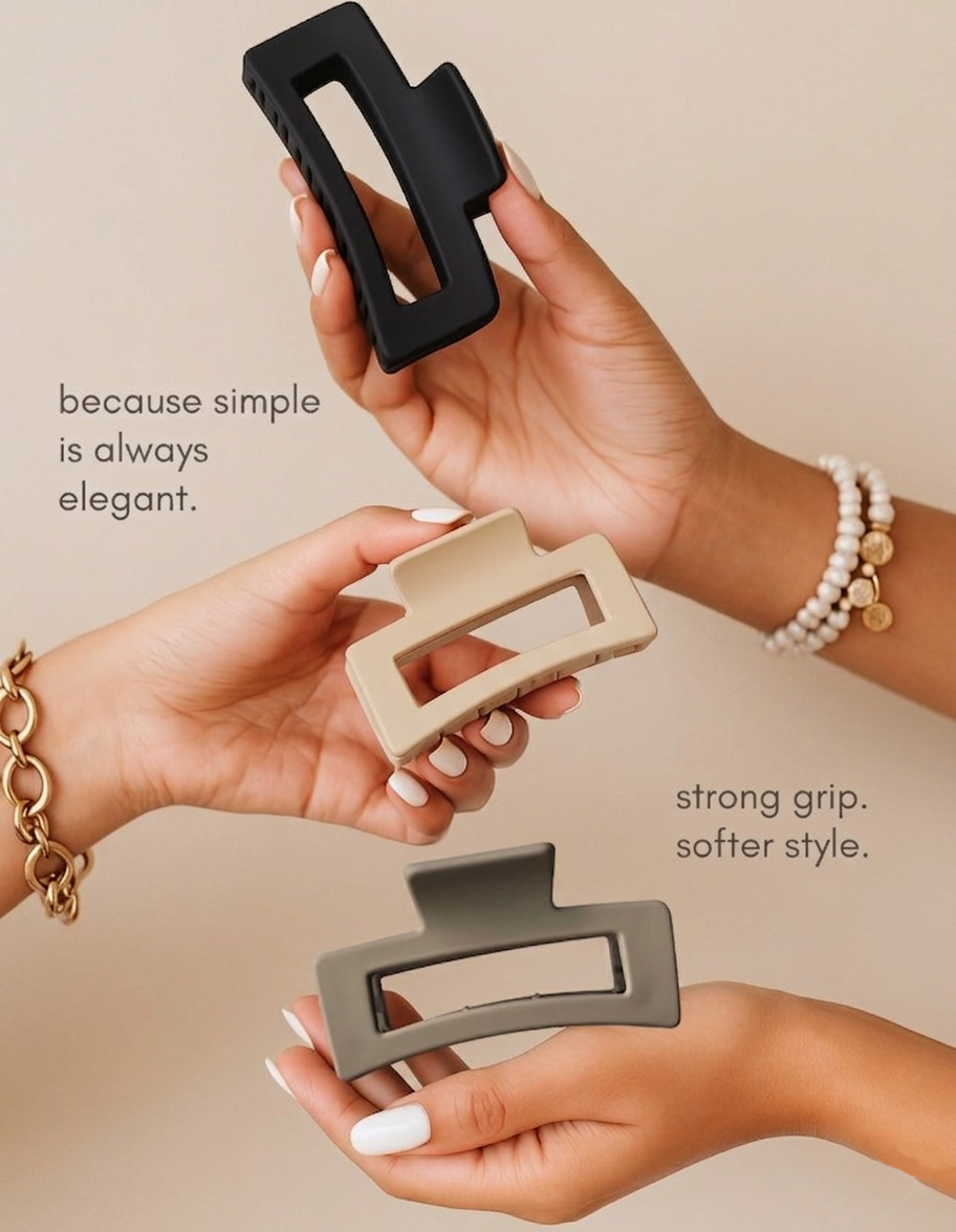Silicone Hair Claw Clip